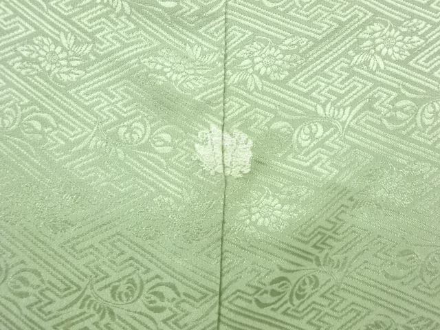  リサイクル　金彩松梅模様刺繍一つ紋色留袖(比翼付き)